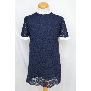 ABITO  CERIMONIA BAMBINA PIZZO BLU 8A