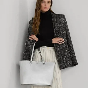Lauren Ralph Lauren Borsa Tote Karly grande in pelle tratteggiata