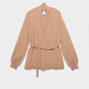 Cardigan Scivolato Alpaca Royale – CAMMELLO