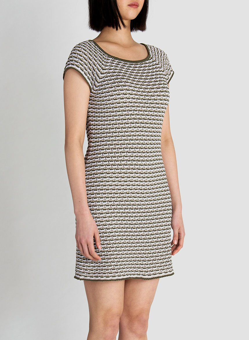 Abito Crochet in Cotone Bio-Fresh – Var Militare - immagine 4