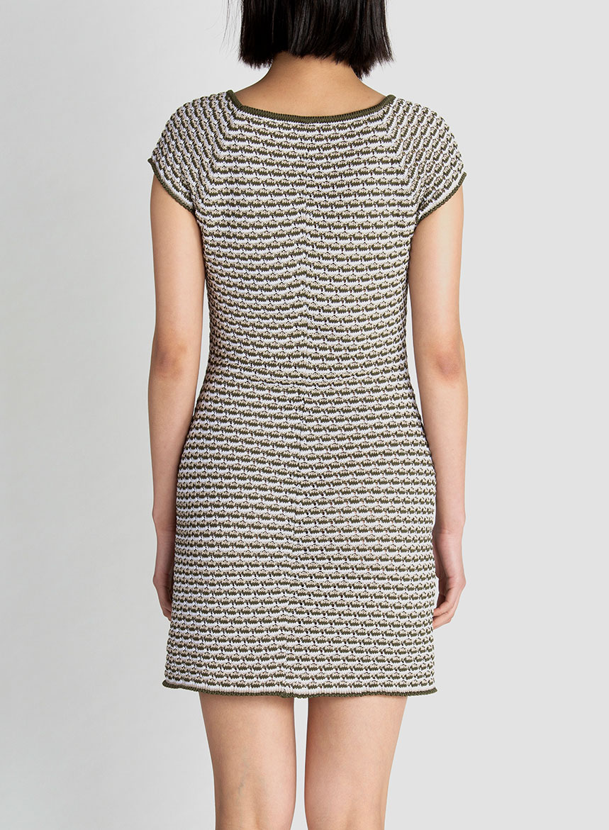 Abito Crochet in Cotone Bio-Fresh – Var Militare - immagine 5