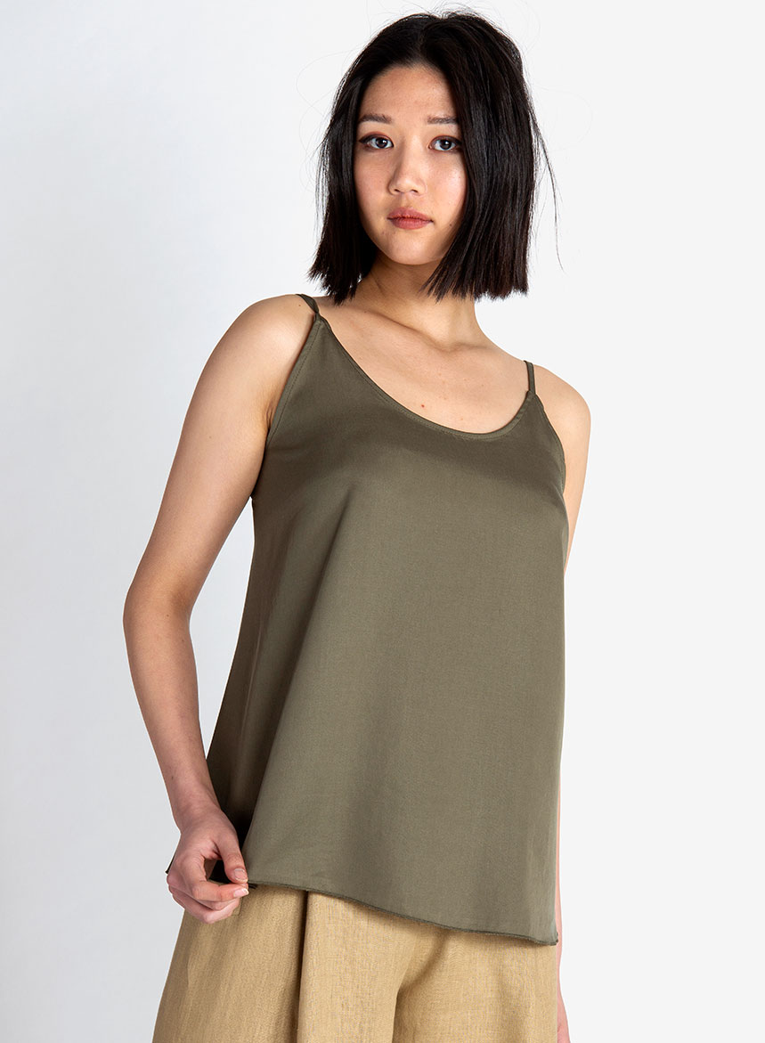 Top Spalline Sottili in Tencel