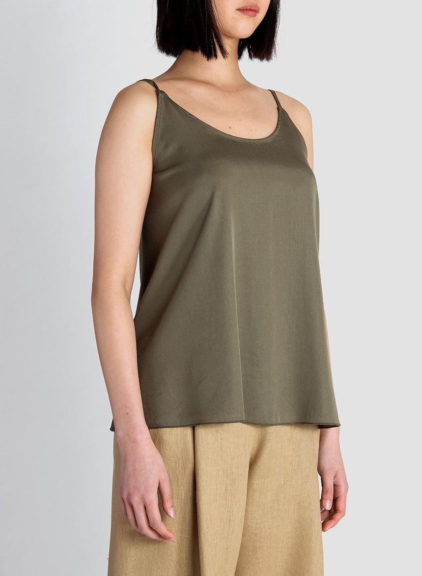 Top Spalline Sottili in Tencel - immagine 3