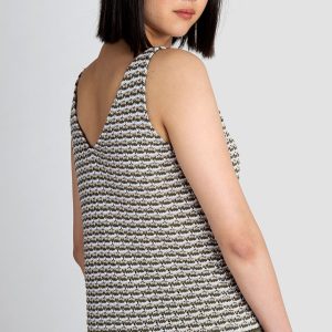 Top Crochet Scollo V in Cotone Bio-Fresh – Var Militare