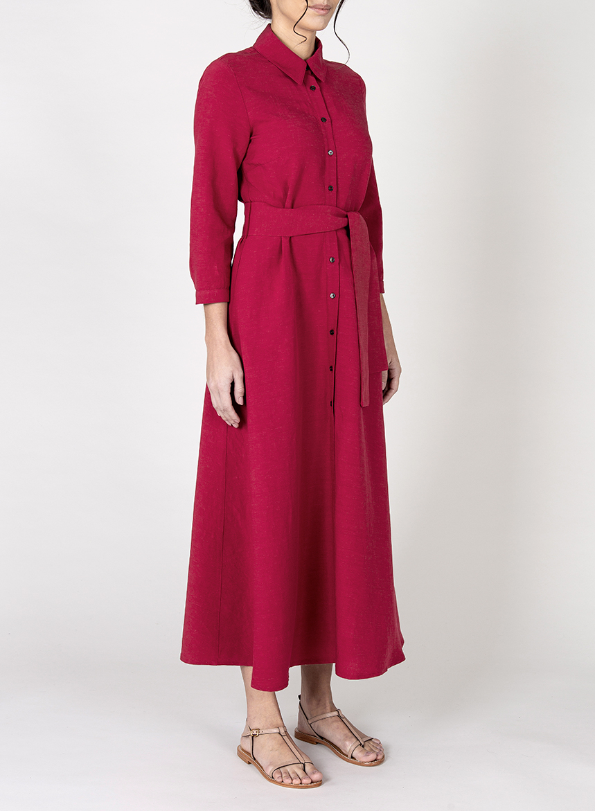 Abito Chemisier Classic Viscosa e Lino - immagine 3