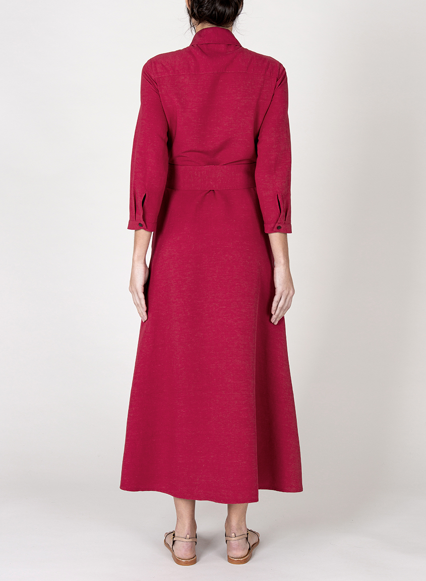 Abito Chemisier Classic Viscosa e Lino - immagine 4