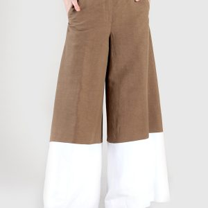 Pantagonna Bicolore in Viscosa e Lino