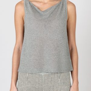 Top di Maglia in Responsible Viscose – Mastice