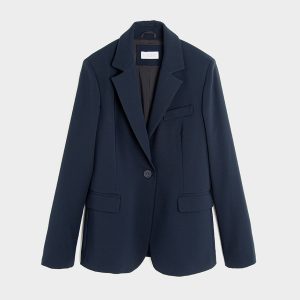 Blazer Monopetto in Tessuto tecnico