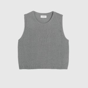 Top Crop in Cotone Biologico – Grigio