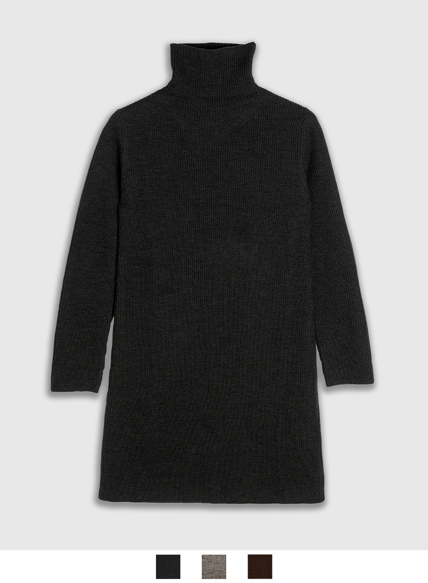 Abito di Maglia Collo Cratere Responsible Wool - immagine 2