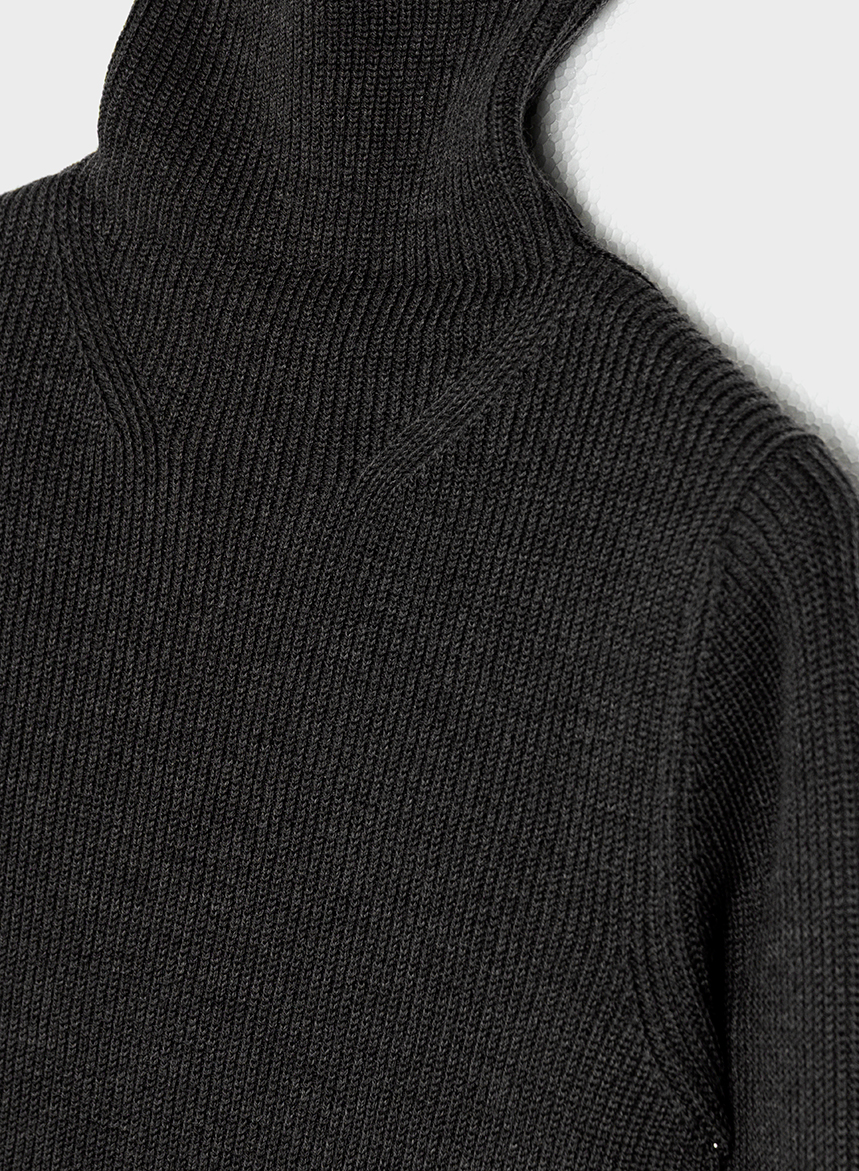 Abito di Maglia Collo Cratere Responsible Wool - immagine 3