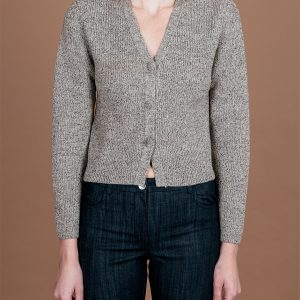 Cardigan a Costa Inglese Responsible Wool moulinè