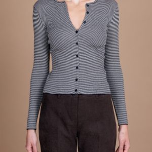 Cardigan Coreana Coste Lana, Seta e Cashmere