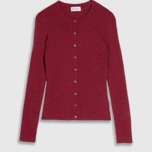 Cardigan Coreana Coste Lana, Seta e Cashmere