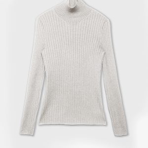 Maglia Dolcevita Coste in Responsible Wool