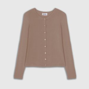 Cardigan di Maglia in Viscosa Stretch