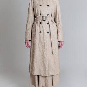 Trench Viscosa e Cotone Spalmato