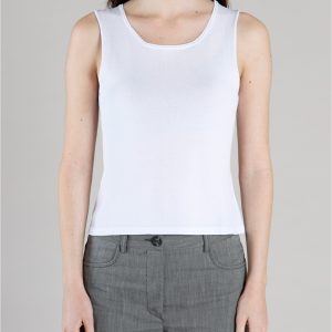 Top di Maglia in Viscosa Stretch
