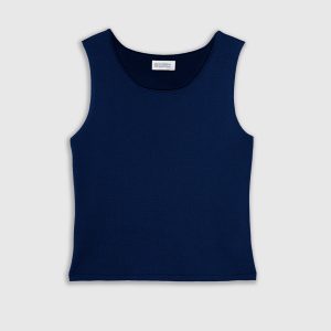 Top di Maglia in Viscosa Stretch