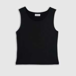 Top di Maglia in Viscosa Stretch