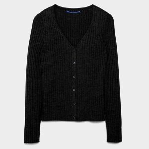 Cardigan Coste in Responsible Wool – Nero