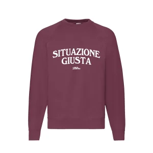 Situazione Giusta Crewneck - Burgundy