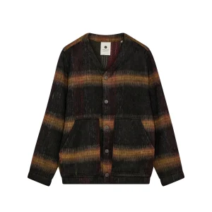Akdan Heavy Twill Check Overshirt - Forest Night