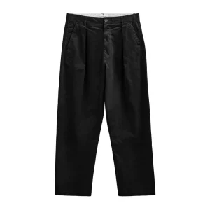 Akjakob Cotton Pleat Pants - Caviar