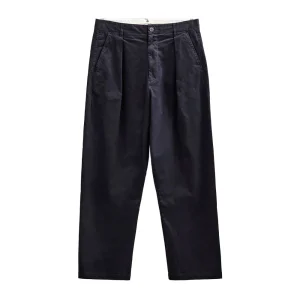 Akjakob Cotton Pleat Pants - Sky Captain