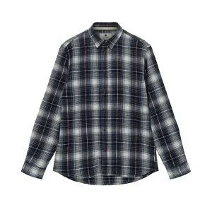 Akleif Flannel Check Shirt - Sky Captain