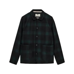 Akoscar Woolen Overshirt - Forest Night