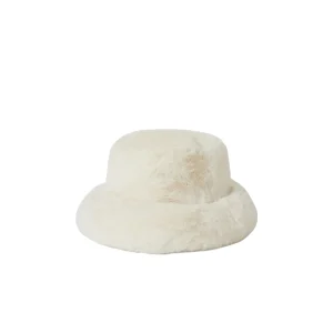 Dion Packable Winter Bucket Hat - Off White