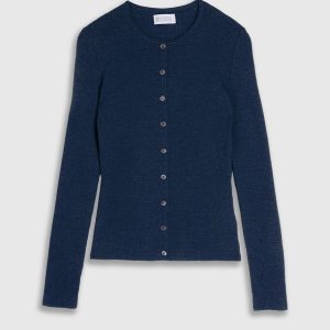 Cardigan Coreana Coste Lana, Seta e Cashmere