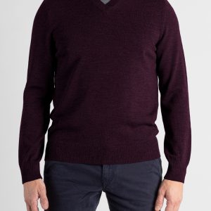 Maglione Uomo scollo V Lana Merinos