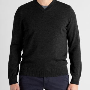 Maglione Uomo scollo V Lana Merinos