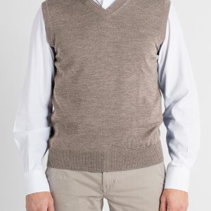 Gilet di Maglia Uomo Lana Merinos