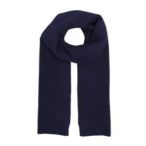 Merino Wool Scarf - Navy Blue