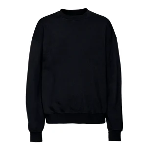 Organic Oversized Crewneck - Deep Black