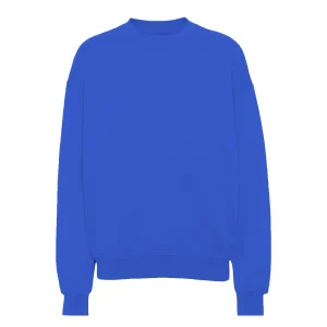 Organic Oversized Crewneck - Sapphire Blue