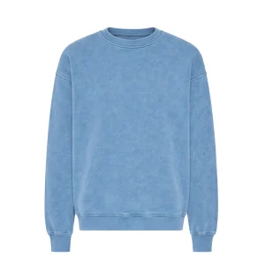 Organic Oversized Crewneck - Faded Indigo