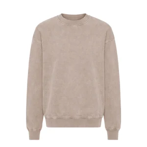 Organic Oversized Crewneck - Faded Khaki