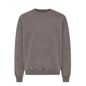 Organic Oversized Crewneck - Faded Mud