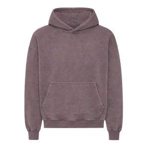 Organic Oversized Hoodie - Faded Grape