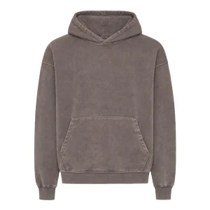 Organic Oversized Hoodie - Faded Mud