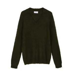 V-Neck Destrutturato - Dark Green