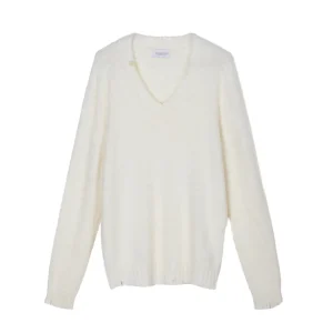 V-Neck Destrutturato - Off White