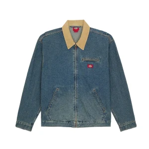 Denim Painter Jacket - Khaki Tinted Blue