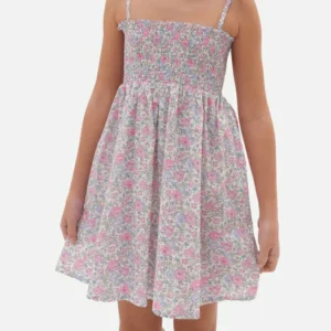 Pesciolino Rosso Prendisole Bambina Liberty