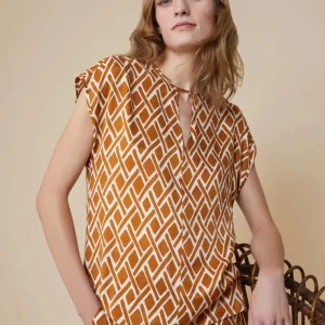 Pennyblack Blusa in twill a fantasia